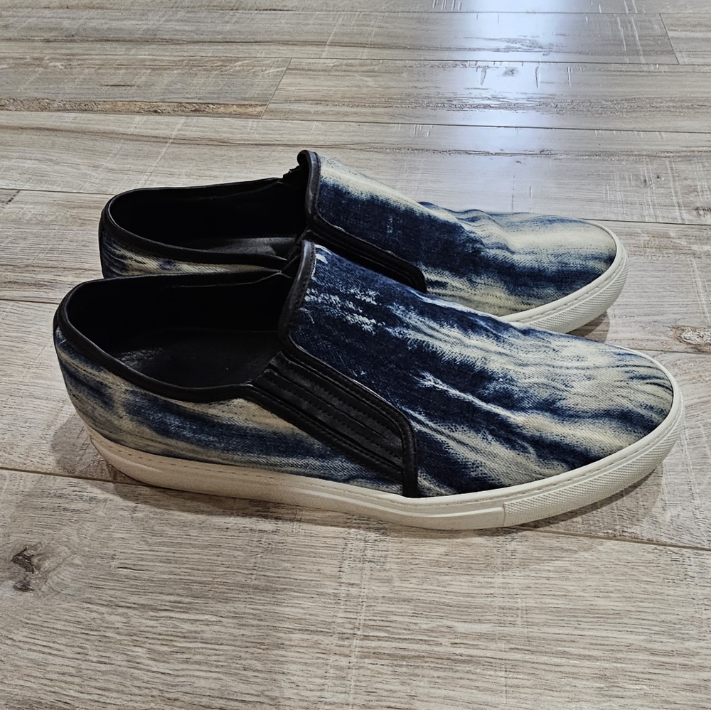 Men's Balmain Denim Slip-On Shoes